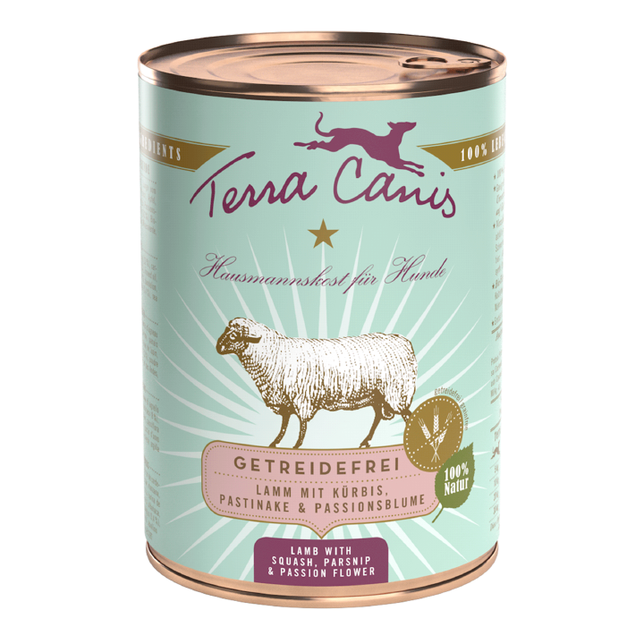 Terra Canis Hunde-Nassfutter Getreidefrei Lamm mit Kürbis und Pastinake